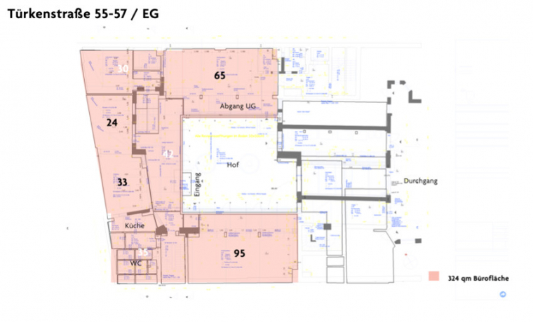 Büroraum Türkenstraße München Maxvorstadt